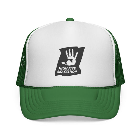 High Five Skateshop Trucker Cap – Vintage Handprint Skate Hat