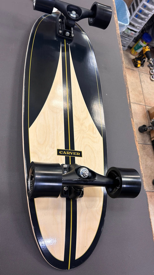 Carver Black Label 32.5 C7 Coal Satin surfskate bottom