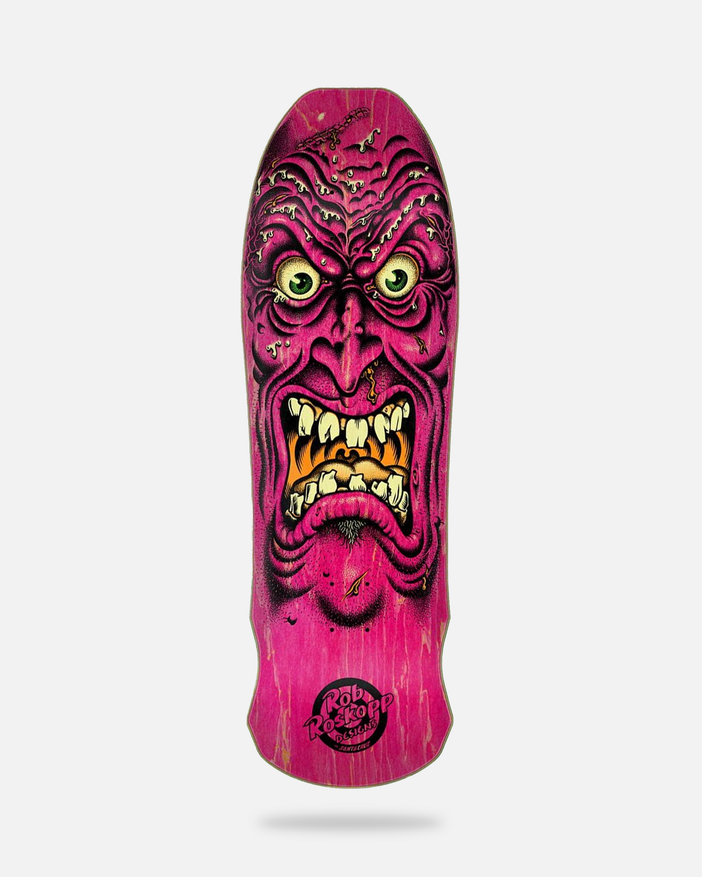 Santa Cruz Roskopp Face Reissue Skateboard Deck Matte Pink