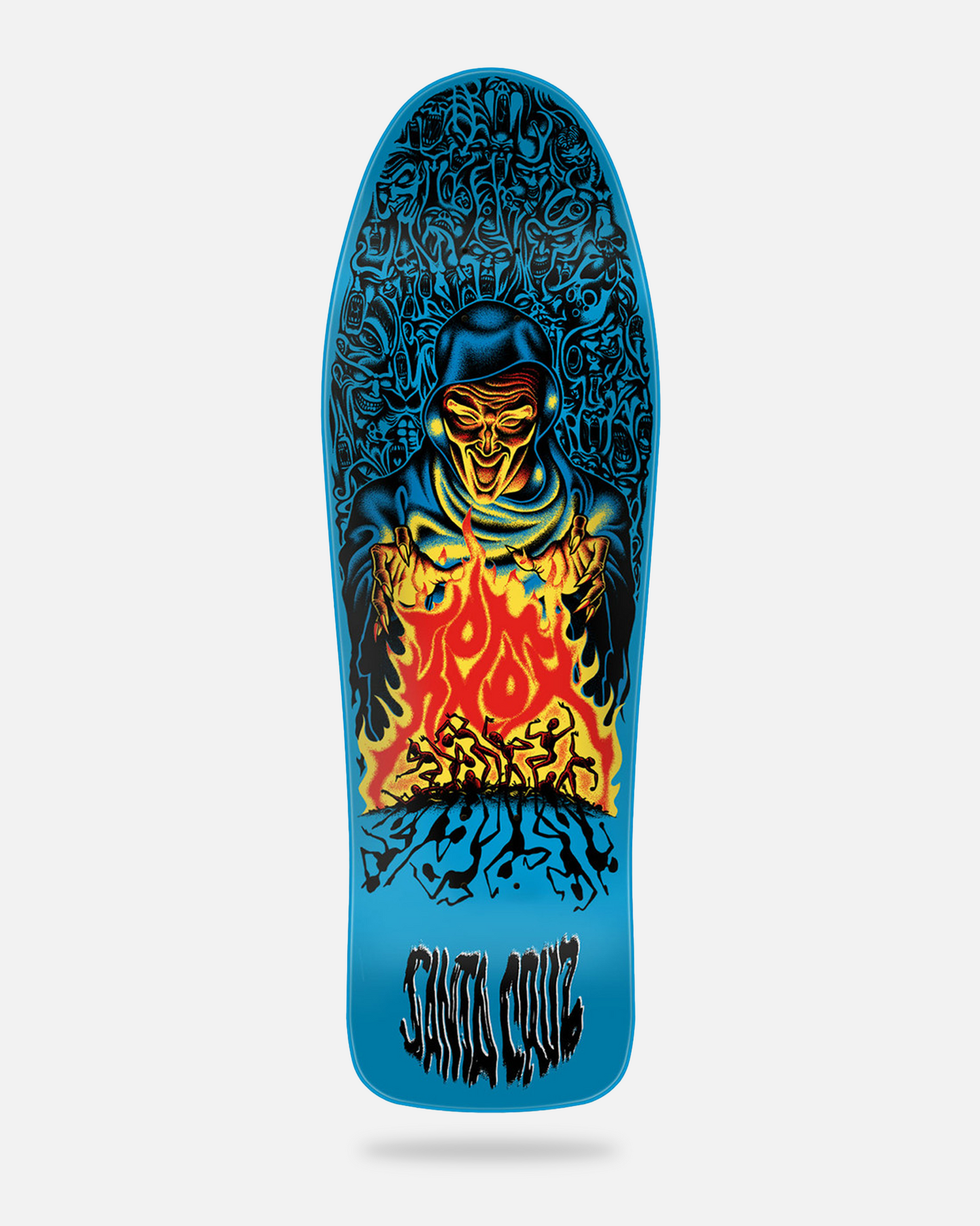 Santa Cruz Skateboard Complete Knox Firepit Re-Issue Blue