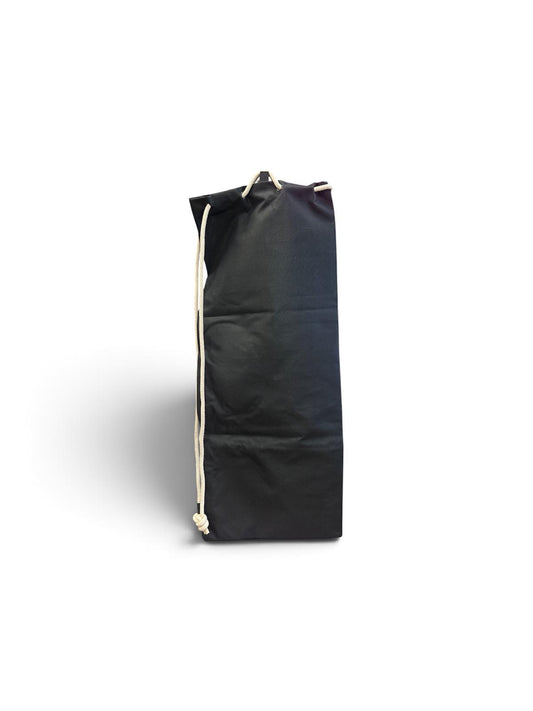 Back of black High Five skateboard carry bag