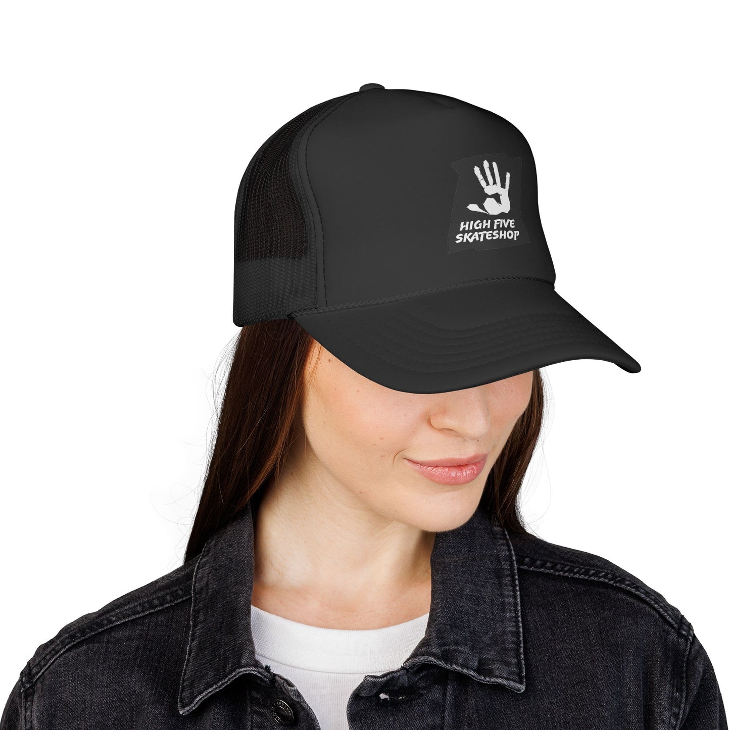 High Five Skateshop Trucker Cap – Vintage Handprint Skate Hat