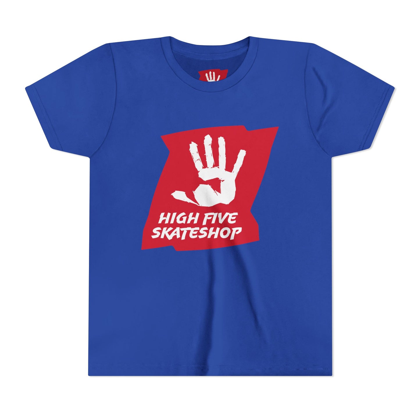 Youth Tee — High Five Skateshop Red Hand Logo