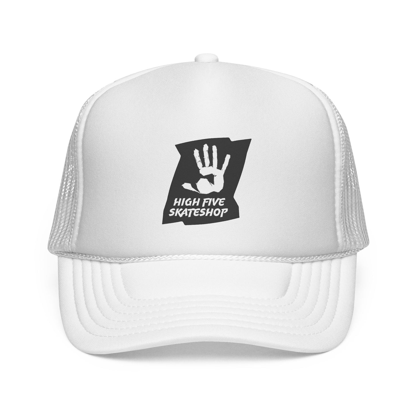 High Five Skateshop Trucker Cap – Vintage Handprint Skate Hat