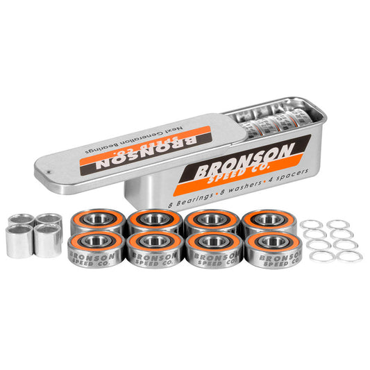 Bronson Speed Co. G3 Skateboard Bearings - Set of 8