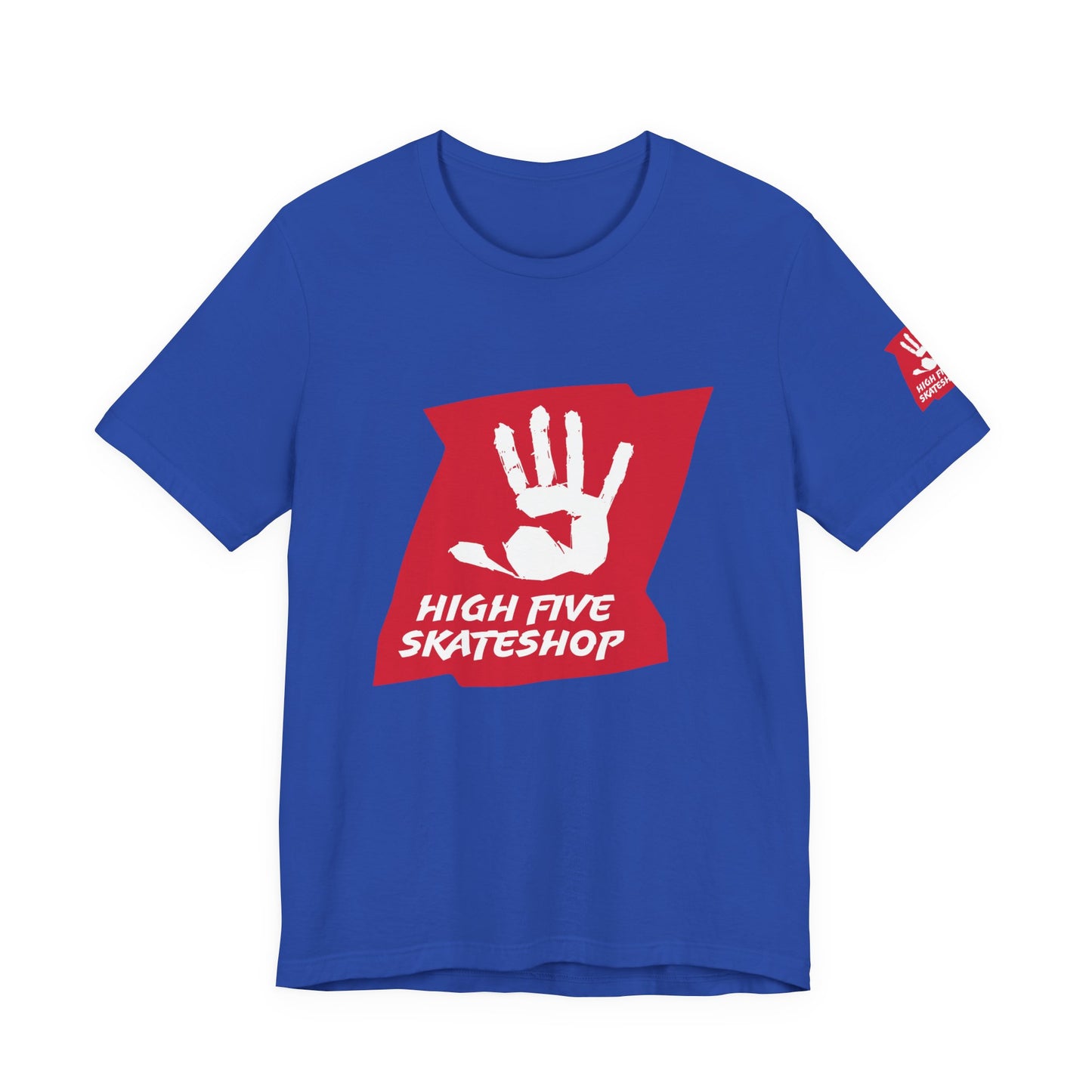 High Five Skateshop T-Shirt – Red Hand Logo Skate Tee