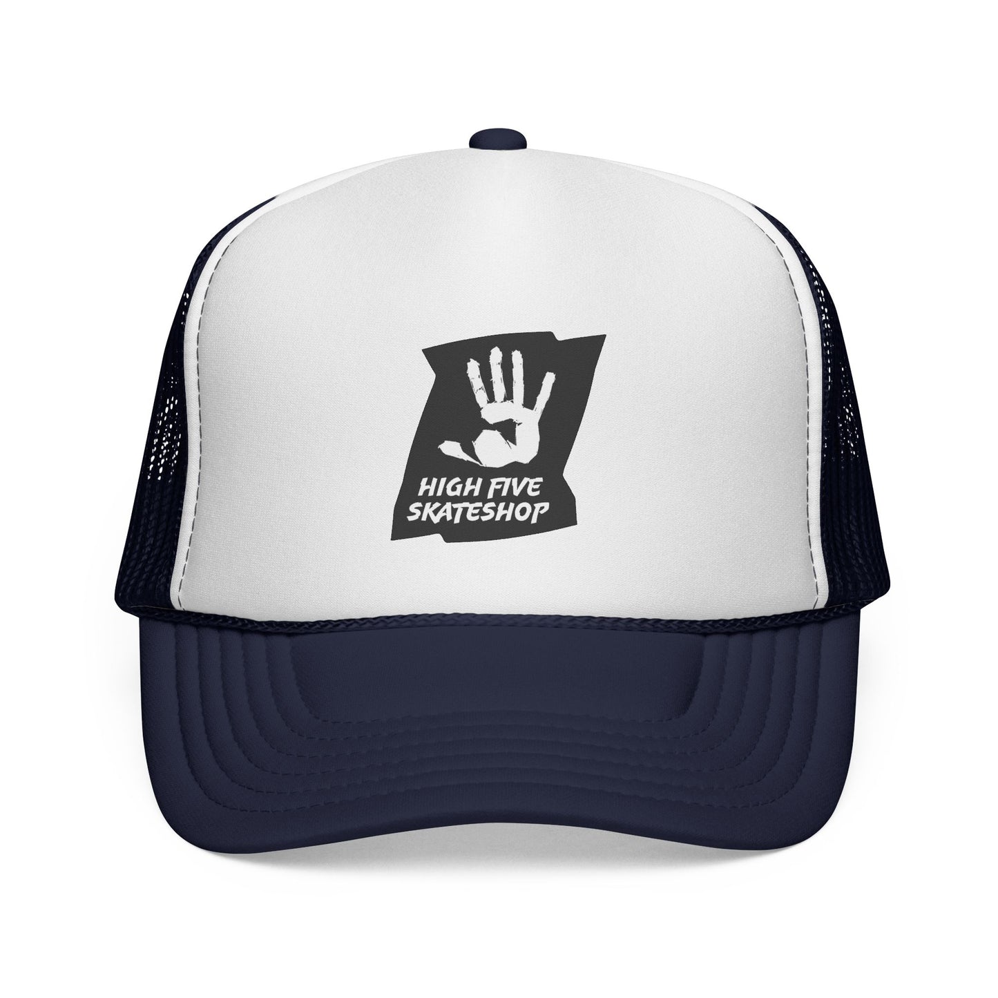 High Five Skateshop Trucker Cap – Vintage Handprint Skate Hat