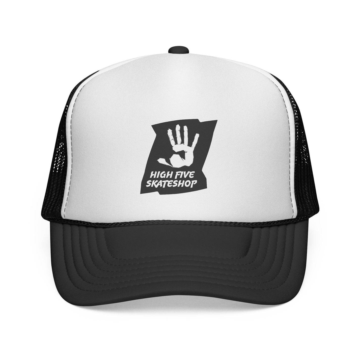 High Five Skateshop Trucker Cap – Vintage Handprint Skate Hat