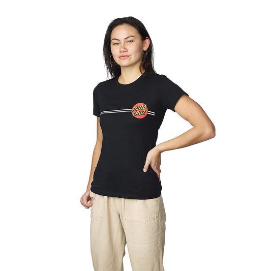 Santa Cruz Classic Dot Lightweight Women's T-Shirt - Black