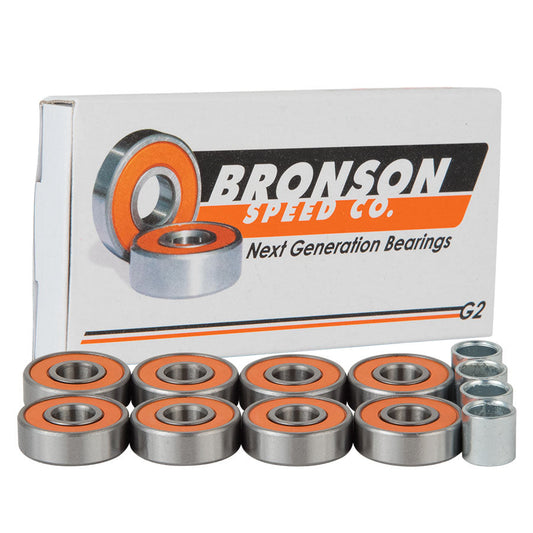 Bronson Speed Co. G2 Skateboard Bearings - Set of 8