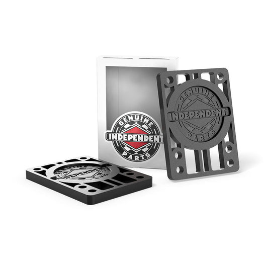 Independent Genuine Parts Risers 1/4 in Black - Pack of 2