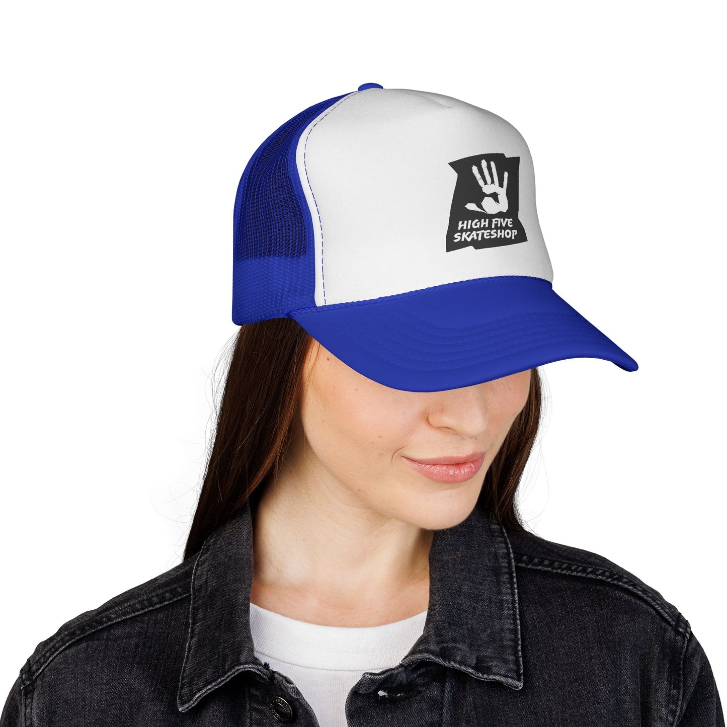 High Five Skateshop Trucker Cap – Vintage Handprint Skate Hat