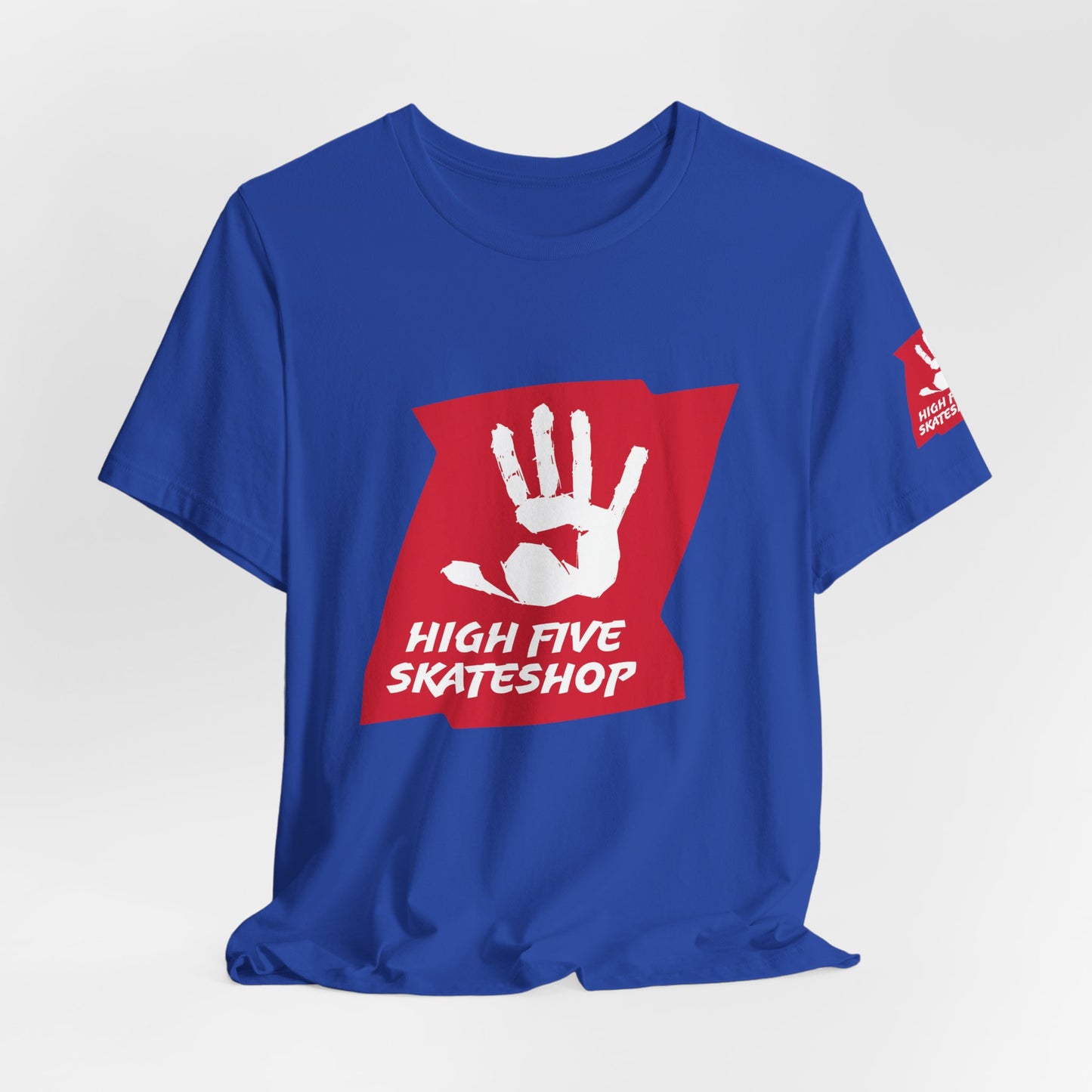 High Five Skateshop T-Shirt – Red Hand Logo Skate Tee
