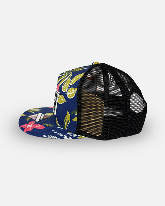 Hat type Two Flowered blue