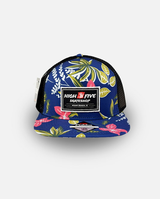 Hat type Two Flowered blue