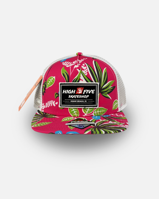 Hat type Two Flowered red