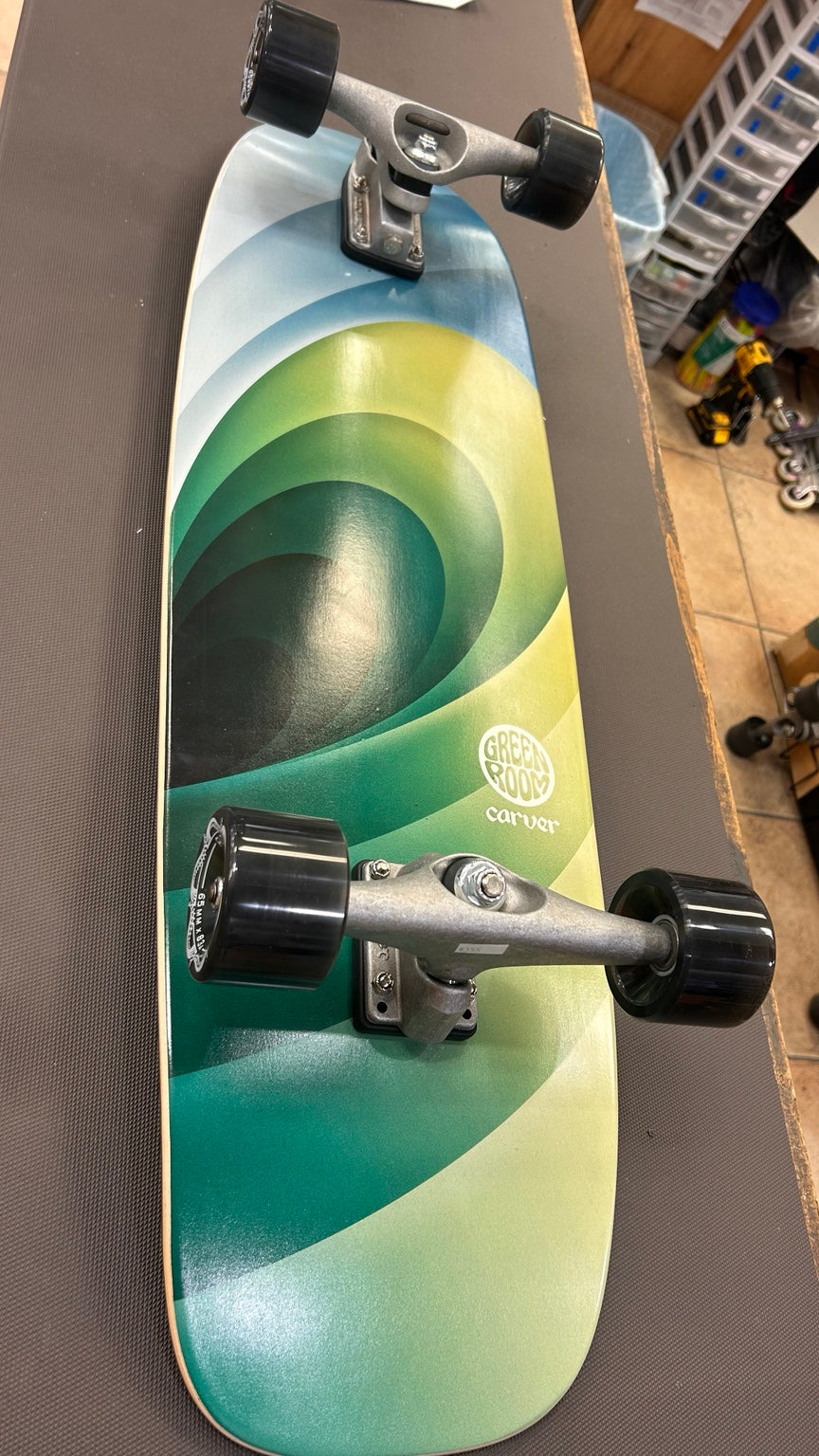 Carver Greenroom C7 surfskate bottom graphic
