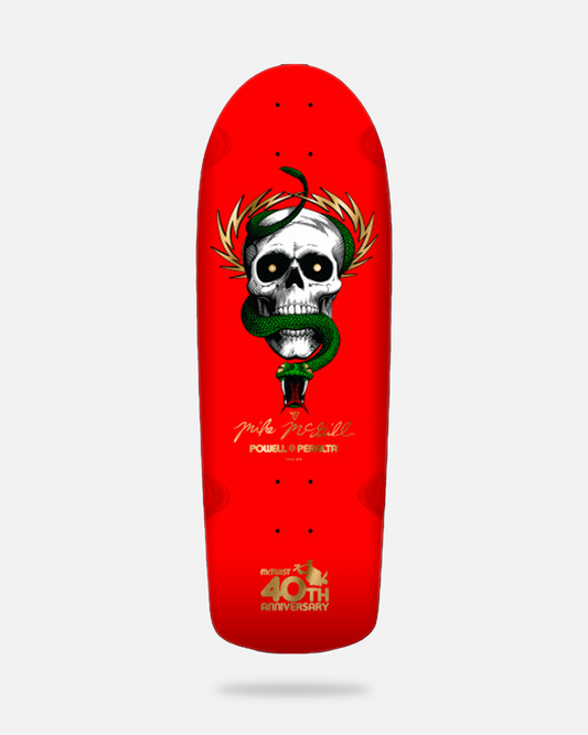 Powell Peralta Mike McGill 40th Anniversary Reissue Skateboard Deck McTwist Red w/Gold Foil