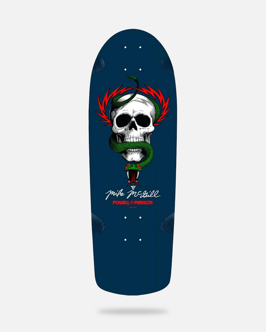 Powell Peralta Skateboard Deck McGill Skull and Snake Navy Old School Reissue, Blue