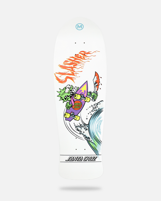 Santa Cruz Meek OG Slasher Reissue Deck White | Fast Times S