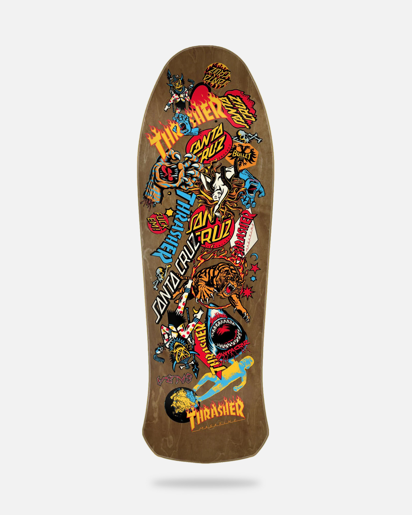 Thrasher Salba Oops Santa Cruz Skateboard Deck