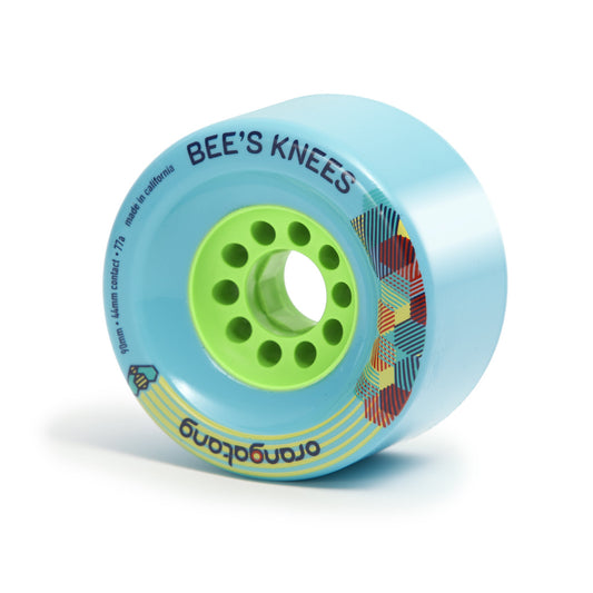 Orangatang Bee's Knees 90mm 77a Blue Wheels - Set of 4