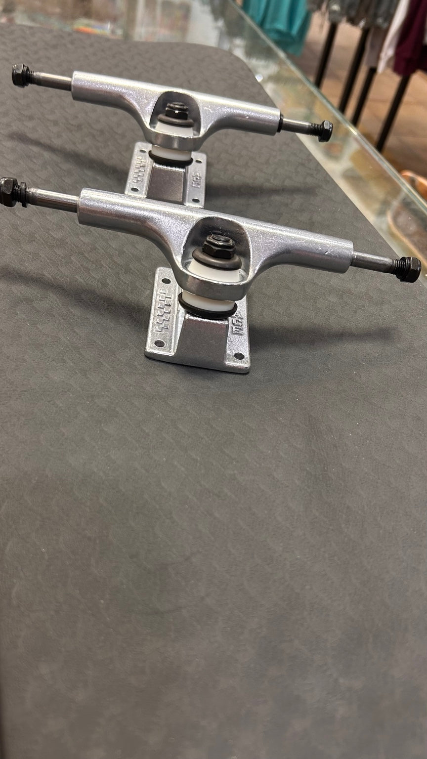 Ace Trucks 03 Low Polished skateboard trucks - front view