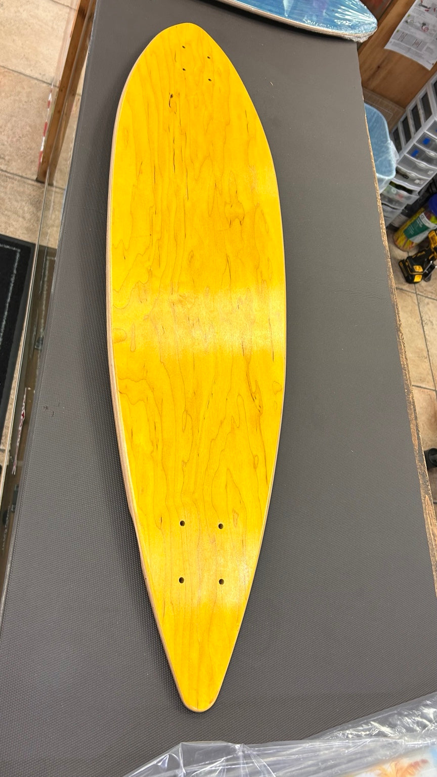 High Five Miami palm tree deck yellow stained wood side