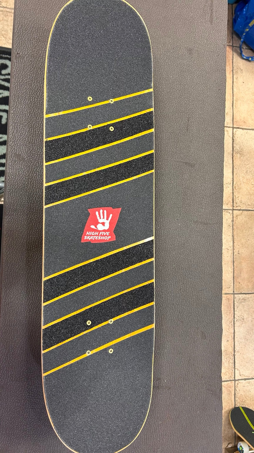 High Five handmade one-of-a-kind grip tape – top view