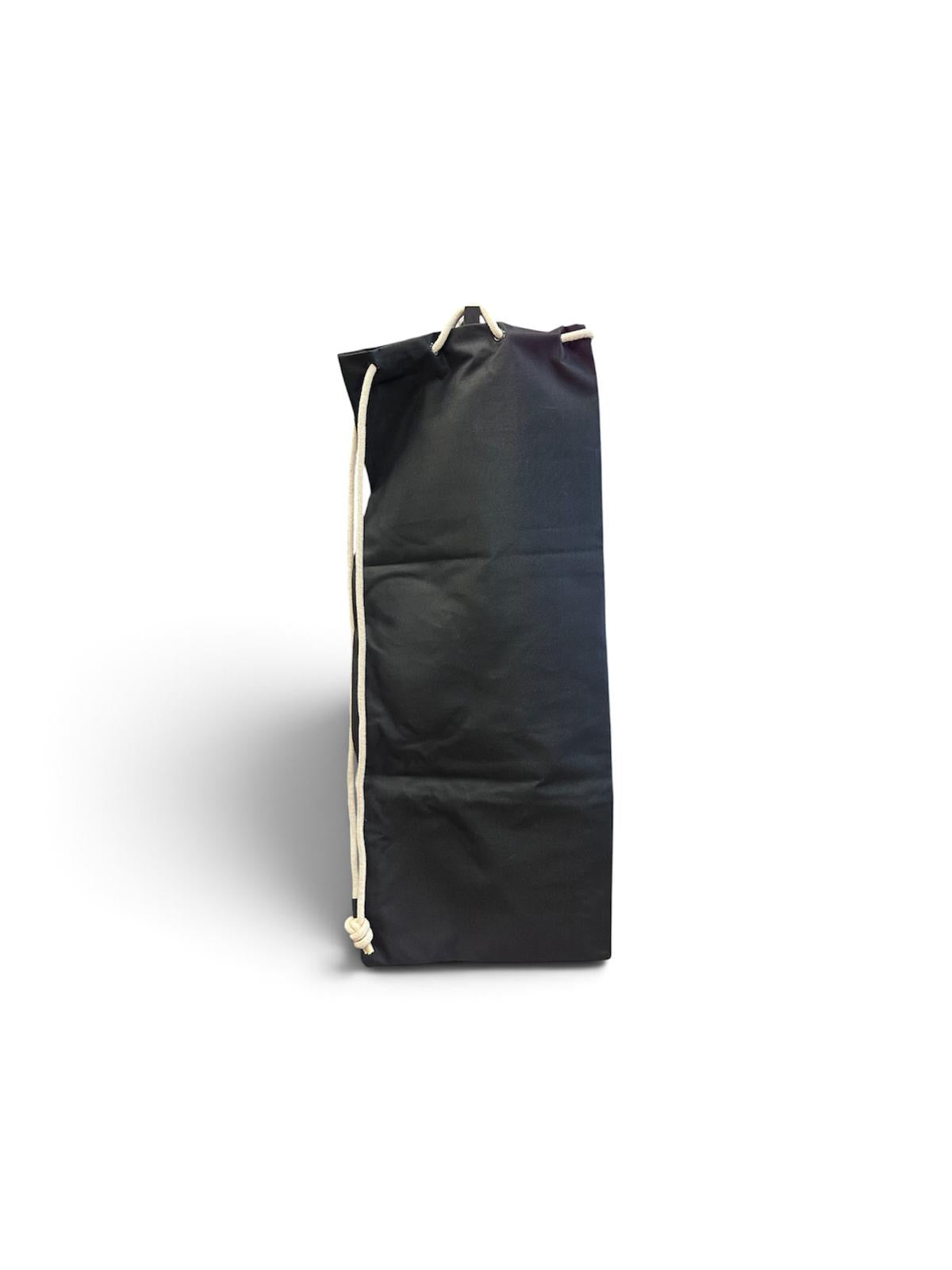 Back of black High Five skateboard carry bag