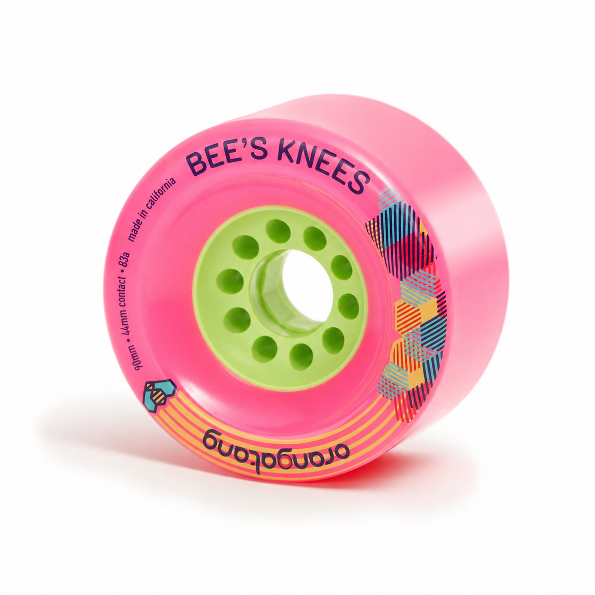 Orangatang Bee's Knees 90mm 83a Pink wheels - set of 4