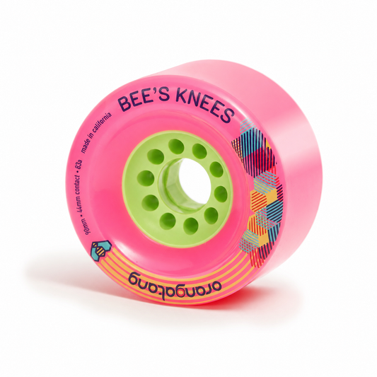 Orangatang Bee's Knees 90mm 83a Pink wheels - set of 4