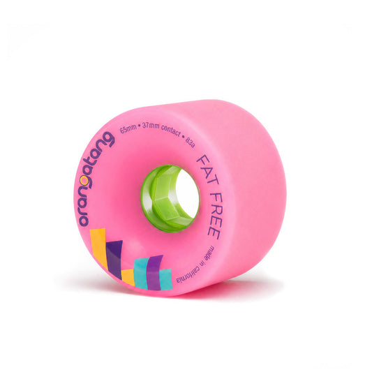 Orangatang Fat Free 65mm 83a Pink wheels